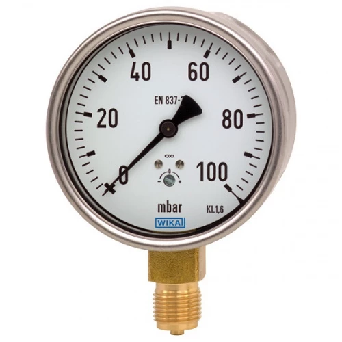 612.20.100 (0...400) mbar кл.1,5 G1/2" Манометр (напоромер) УТ000008405