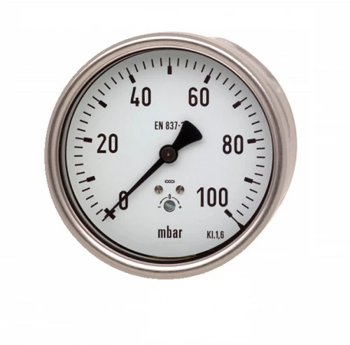 KPCh 100-3 rm -2,5 mbar G1/2" ОШ Тягомер Нерж. УТ000015357