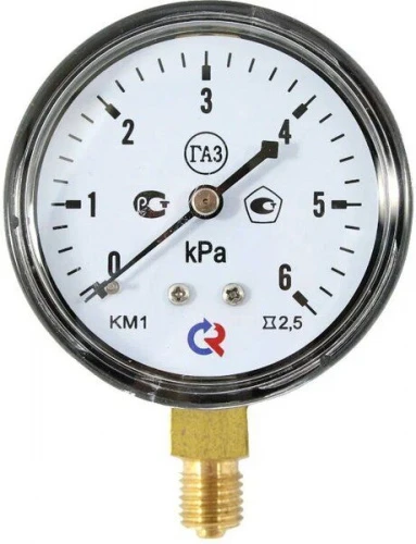 КМ-12Р +40 kPа.М12х1,5.1,5. IP54 Напоромер, ф63 нерж.сталь УТ000019128